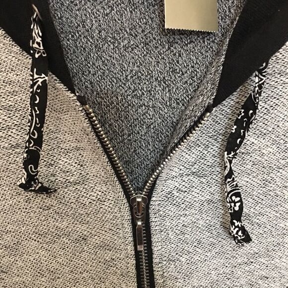 Chicos/Zenergy Color Block mix knit paisley jacket - Picture 3 of 7